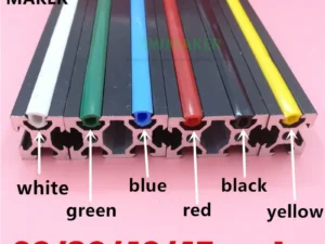 10 Meters 6mm/8mm/10mm Flat Seal for 20/30/40/45/50/60 series EU Aluminum Profile Soft Slot Cover/Panel 3D printer Extrusion
