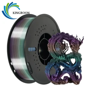 KINGROON Rainbow Silk PLA Filament 1.75mm 1KG Multicolor Gradient 3D Printer Materials Color Change Smooth Silky PLA Plastic New