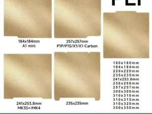 Double PEI Sheet 300x300 180/220/235/310/350 Upgrade Removal Textured PEI Magnetic Build Plate Ender 3 V3 Se Bed Spring Steel