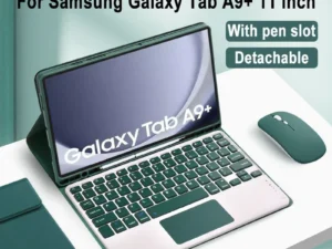 For Samsung Galaxy Tab A9 Plus 11 Inch Case, Detachable Keyboard Case for Samsung Tab A9+ SM-X210N/X216B/X218