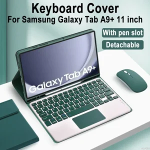 For Samsung Galaxy Tab A9 Plus 11 Inch Case, Detachable Keyboard Case for Samsung Tab A9+ SM-X210N/X216B/X218