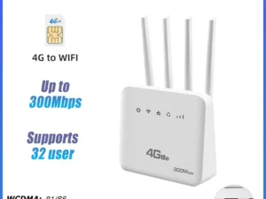 XUNYOU-LINK 4G LTE WiFi Router WiFi 6 300Mbps SIM Modem Wireless WiFi Modem Support 32 Device WIFI Router for Asia Africa Europe