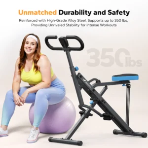 MERACH R07 Squat Machine 2in1 Squat Rowing Machine Easy Setup Foldable Exercise Equipment Glute Trainer Machine Glutes Leg Home Fit