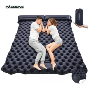 Foldable Outdoor Camping Inflatable Mattress - Warm, Ultra-Wide, Thick, Ultra-Light - Double-Use for Indoor Sleeping,