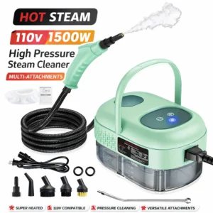 High Pressure Steam Cleaner 3Bar 1500W Portable Household Steam Cleaning Machine With Multiple Accessories