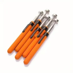 1/2 Piece Magnet Picking Tool Orange, No Power Required, Portable Manual Tool, Suitable for Electronic Components, Screws