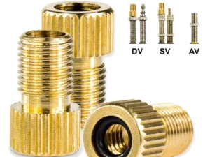 5PC F/V To A/V Valve Adapter Bike Value Converter Presta To Schrader Golden Bike Tire French Valve Adapter Bicycle Accessories