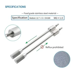 Hydrogen Water Maker Accessories Food Grade Material 316 Stainless Steel Hydrogen Dissolving Rod for H2 Water Making