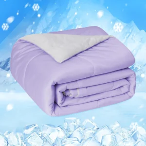 ROSEKIND Soft Cozy Cooling Blanket for Hot Sleepers, Thin Lightweight for Couch Bed Office, Absorbs Heat to Keep Cool for Summer