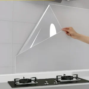 45cm transparent waterproof and oil-proof static wallpaper kitchen stove anti-fouling sticker high temperature resistant