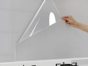 45cm transparent waterproof and oil-proof static wallpaper kitchen stove anti-fouling sticker high temperature resistant