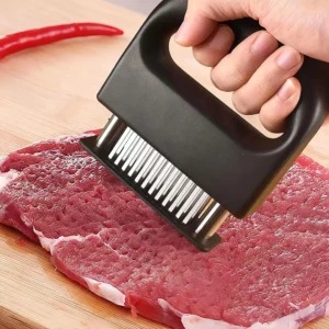 Heavy Duty Meat Tenderizer Tool with 48 Stainless Steel Ultra-Sharp Blades Compact Cooking Tool Handheld Kitchen Item