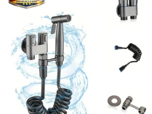 Double Control Toilet Bidet Sprayer Handheld Attachment with Pressure Control for Feminine Hygiene Baby Diaper and Pet Bath