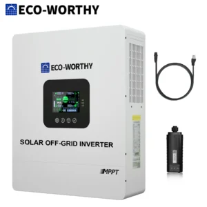 ECO-WORTHY UL1741 5000W 48V Solar Inverter Charger 48V DC to 120V AC,Inversor Solar Built in 100A MPPT Solar Charge Controller