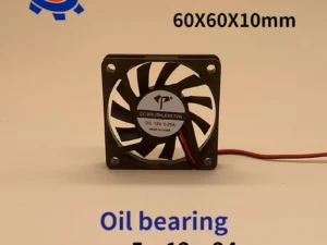 Dc6010 Cooling Fan  Oil bearing Two-Wire  Containing Ultra-Thin Industrial Mute 60x60x10mm Little Fan