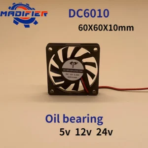 Dc6010 Cooling Fan Oil bearing Two-Wire Containing Ultra-Thin Industrial Mute 60x60x10mm Little Fan