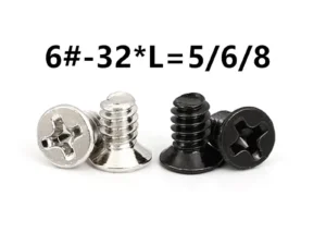 25pcs/Lot 6-32*5/6/8countersunk head Screw 6-32 Thread For Computer Hard Disk Drive HDD Screw