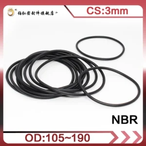 CS 2.2/2.5/3mm OD6-180mm NBR O-Ring Nitrile Rubber O-Ring Sealing Seal Gasket Ring seal waterproof, wear-resistant and elastic