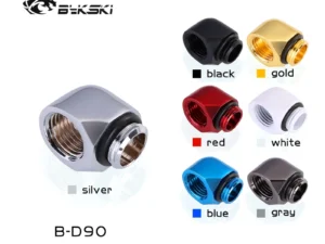 Bykski B-D90 90 Degree Rotating Water Cooling Fittings G1/4' Male to Female Tube Connector Adaptor for PC Water Cooling System