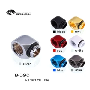 Bykski B-D90 90 Degree Rotating Water Cooling Fittings G1/4' Male to Female Tube Connector Adaptor for PC Water Cooling System