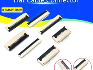 10pcs 0.5mm/1mm Pitch Under Clamshell Socket FPC FFC Flat Cable Connector 4P 5P 6P 8P 10P 12P 14P 16P 20P 22P 24P 30P 34P