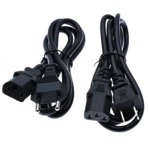 1.2m EU/US Plug AC Power Supply Adapter Cord Cable Lead 3Pin for Laptop Charger Power Cords 1000W