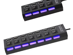 USB 2.0 Hub USB Hub 2.0 Multi USB Splitter Hub Use Power Adapter 4/7 Port Multiple Expander 2.0 USB Hub with Switch for PC