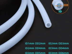 1M PTFE Tube 1mm 2mm 3mm 4mm 6mm 8mm Teflonto Pipe White For 1.75mm/3.0mm Filament 3D Printer Parts Bowden Extruder V5/V6 J-head