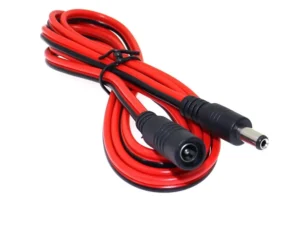 16AWG DC Power Plug 5.5 x 2.1mm Female To Male CCTV Adapter Connector Cable 12V 10A 120W Max. Power Extension Cord 1.5m