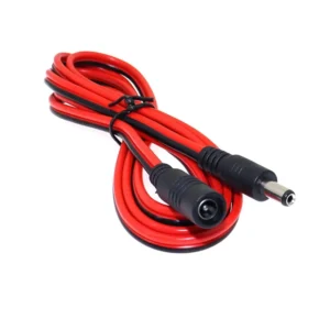 16AWG DC Power Plug 5.5 x 2.1mm Female To Male CCTV Adapter Connector Cable 12V 10A 120W Max. Power Extension Cord 1.5m