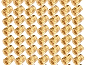 100pcs M3 Thread Knurled Brass Threaded Heat Set Heat Resistant Insert Embedment Nut for 3D Printer Voron 2.4 M3x5x4