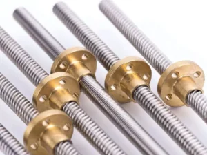 T8 Lead Screw THSL-300-8D Trapezoidal Rod T8 CNC 3D Printer Lead Screw Thread 8mm Lead1mm Length100-1000mm with Brass Nut