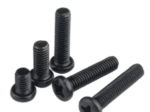 Round head cross screw black M1.2 M1.4 M1.7 M2 M2.5 M3 M4 Electronic small size Recessed Pan Head Phillips screws DIN7985 GB818