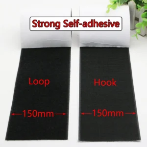 150mm Strong self-adhesive fastener tape hook and loop adhesive  tape magic gum strap sticker tape wiht glue for DIY