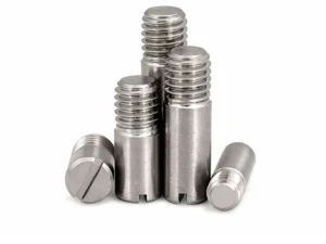 2/10x M2 M2.5 M3 M4 M5 M6 M8 M10 GB878 304 A2 Stainless Steel Outside Thread Solid Dowel Pin Slotted Head Positioning Roll Shaft