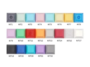 Wholesale DSA Blank 1u 1.4mm PBT Mechanical Keyboard Keycap Short Ball Cap Transparent Color Black White Pink For MX Switch