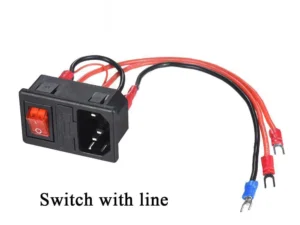 3D Printer Parts 220V/110V Power Supply Switch Male Socket with Fuse for 3D Printer DIY 3D Printer Accessories