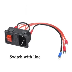 3D Printer Parts 220V/110V Power Supply Switch Male Socket with Fuse for 3D Printer DIY 3D Printer Accessories