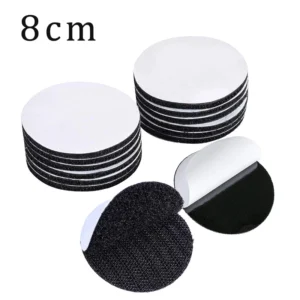 5-20pcs 8cm Black Strong Self Adhesive Fastener Dots Stickers Sofa Mat Carpet Anti Slip Temperature Resistance Hook loop