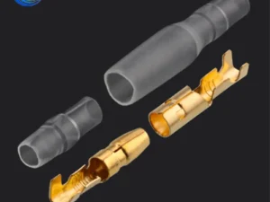 25/50/100sets 4.0 bullet Crimp terminal   car electrical wire connector diameter 4mmFemale + Male + Case Cold press terminal
