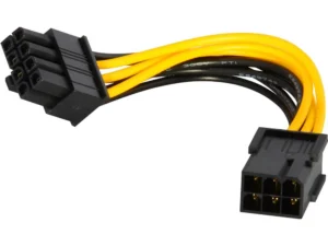 2PCS 6 Pin Feamle To 8 Pin Male PCI Express Power Converter Cable CPU Video Graphics Card 6Pin To 8Pin PCIE Power Cable