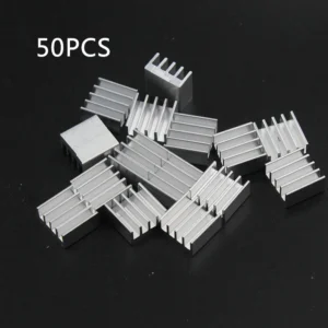 50pcs/lot Aluminum Heatsink 8.8*8.8*5mm Electronic Chip Radiator Cooler W/ Thermal for IC,3D Printer