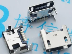 50pcs Micro USB Connector 5pin Seat Jack Micro USB DIP4 Legs Four Legs Inserting Plate Seat Mini USB Connector For Mobile Phone