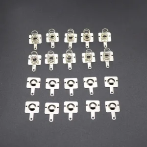 20pcs/ Replacement Metal Batteries Spring Contact Plate Silver For AA AAA Batteries