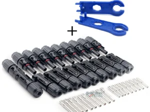 10 Pairs Connector or with 1pair Spanner connected Solar Panel Connectors Male & Female IP67 1000Vdc for solar system use