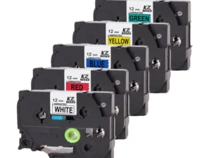 6mm/9mm/12mm/18mm/24mm*8m muticolor ribbon label tapes Compatible for Brother P-TOUCH TZE label printer TZ-231 tze231 221 1PACK