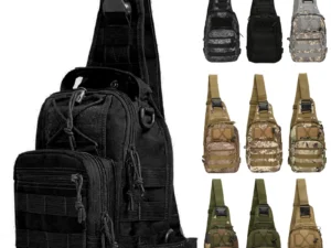 Tactical Shoulder Backpack Rover EDC Outdoor CCW Sling Bag Waterproof Hiking Camping Pack Concealed Range Bag Hunting Daypack