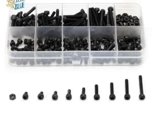 280pcs/box  M2 M2.5 M3 Screw kits Hex socket head cap screw DIN912 Black steel Hexagon Cylinder Bolt Kits