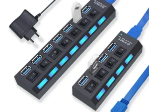 USB Hub 3.0 Hub USB 3 USB 2.0 Multi USB Splitter Power Adapter 4/7 Port Multiple Expander 2.0 with Switch for PC Accessories