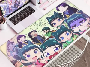 Cute Pretty AnimeThe Apothecary Diaries Mousepad Large Non-Slip Rubber Mouse Pad Lock Edges Mat Durable Laptop Gaming​ Desk Mats